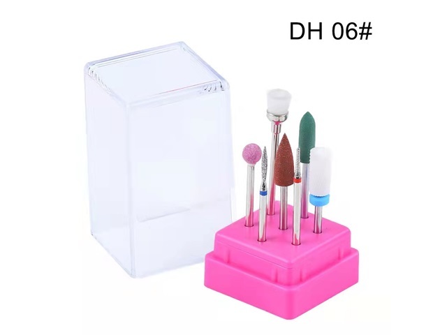 1Setx 7Pcs Nail Drill Bits Polishing Head Set Cuticle Remover bh