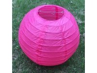 12Pcs New Plain Hot Pink Round Paper Lantern Wedding Favor 15cm