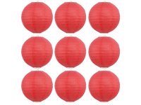 12Pcs New Plain Red Round Paper Lantern Wedding Favor 25cm