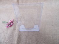 5Pcs Clear L-shape Desk Price/Menu Card Display Holder