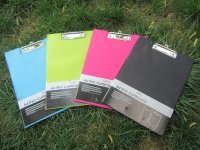 1Pc A4 Clipboard Solid Hardback File Folder Randomly Color
