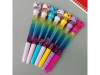 20Pcs Emoji Black Ink Gel Pen Stationery Office Use Assorted