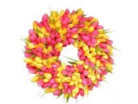 1Pc Tulip Wreath Garland Home Garden Decoration