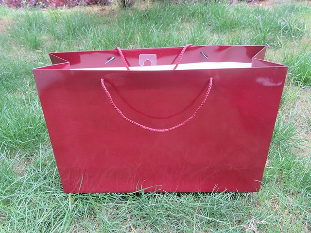 6Pcs Maroon Color Paper Gift Shopping Bag Party Supplies - Click Image to Close
