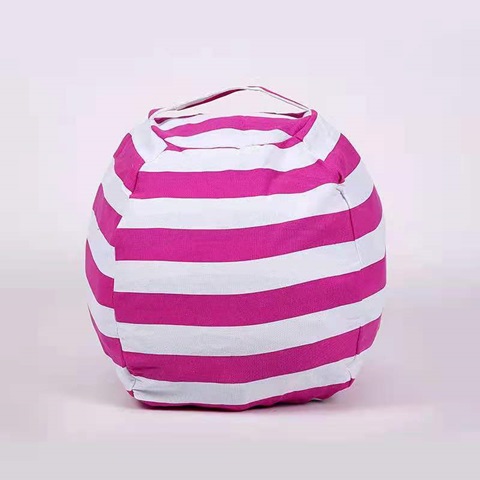 1Pc Cotton Stripe Design Storage Bag Toy Organizer Bag - Click Image to Close