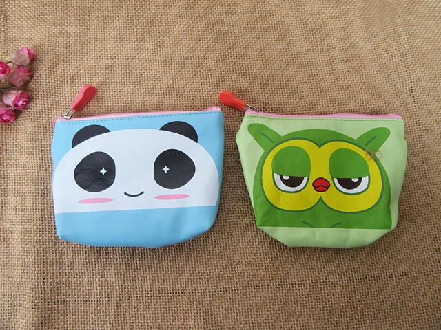12Pcs Lovely Cute Coin Bag Purse with Zipper Coin Pouch - Click Image to Close