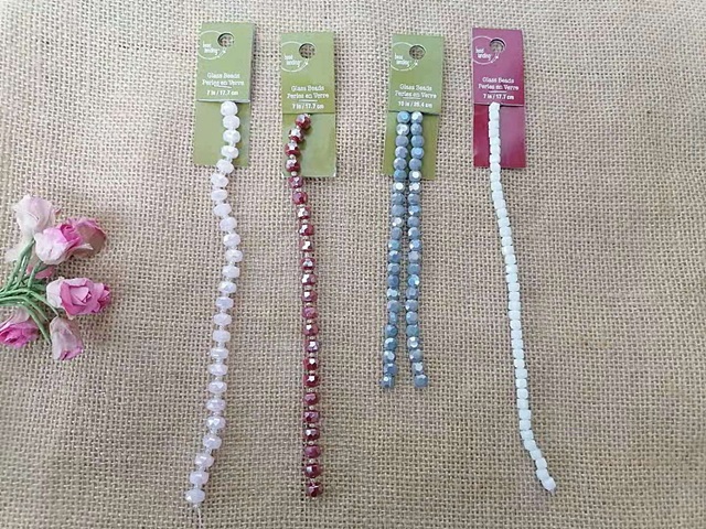 12Sheet Glass Beads Unfinished Bracelet DIY Jewelry Making 12Sheet Glass Beads Unfinished Bracelet DIY Jewelry Making