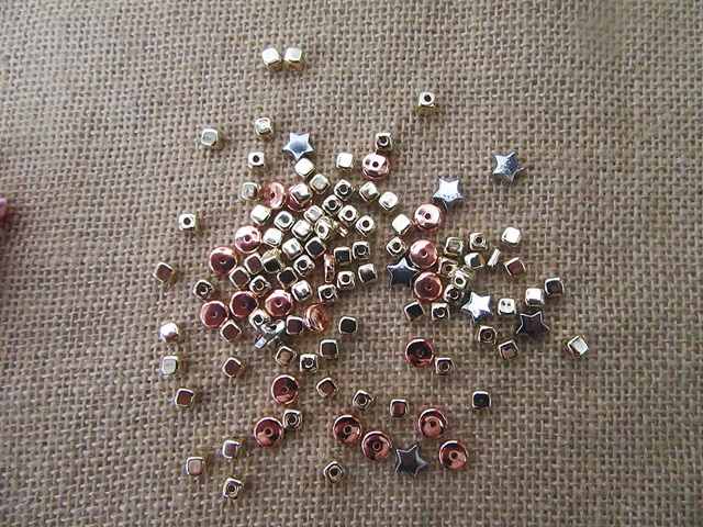 150g Shiny Metalic Plastic Beads Jewelry Making 150g Shiny Metalic Plastic Beads Jewelry Making