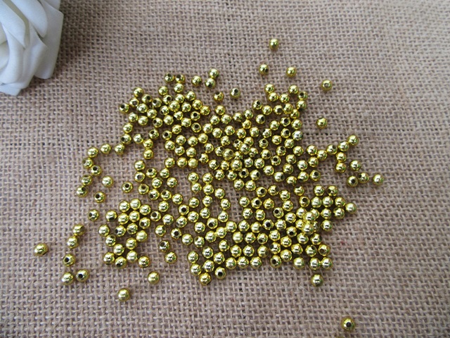 250g (4400pcs) Golden Round Spacer Beads 5mm for DIY Jewellery M - Click Image to Close