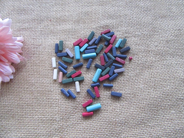 250g Tube Gemstone Beads Spacer Beads Jewellery Making Mixed - Click Image to Close