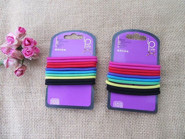 6Packsx 10Pcs Elastic Slim Hair Band Ponytail Holders Hair Tie M 6Packsx 10Pcs Elastic Slim Hair Band Ponytail Holders Hair Tie M