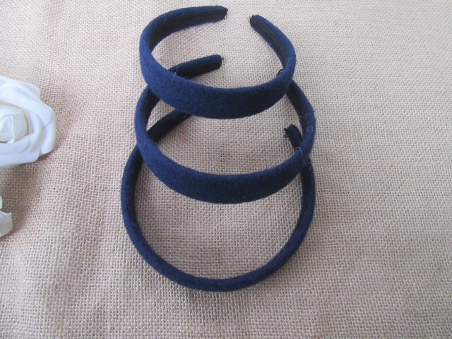 1Pc Wide Blue Clothed Headbands Hair Band Hair Accessories - Click Image to Close