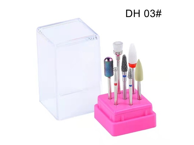 1Setx 7Pcs Nail Drill Bits Polishing Head Set Cuticle Remover bh - Click Image to Close