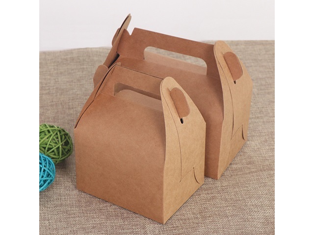 50Pcs Kraft Gable Gift Boxes/Wedding Shower Gift Boxes 10x16x9cm - Click Image to Close