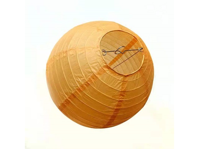 12Pcs New Plain Orange Round Paper Lantern Wedding Favor 25cm - Click Image to Close