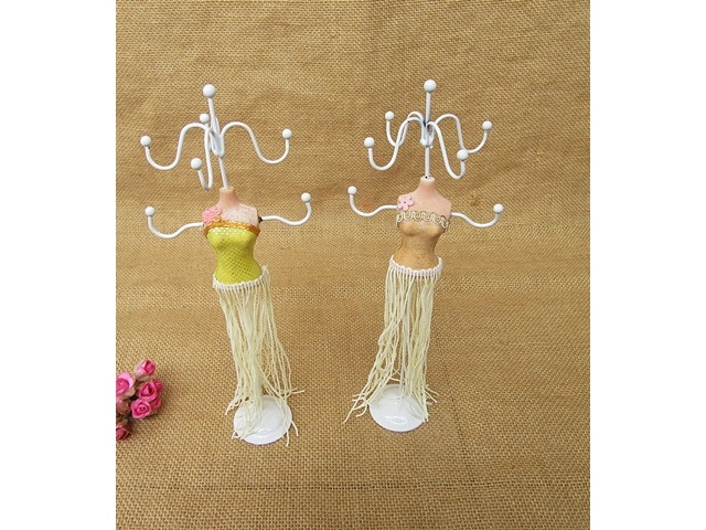 4Pcs Manequin Design Earring Necklace Bracelet Jewellery Display