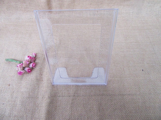 5Pcs Clear L-shape Desk Price/Menu Card Display Holder - Click Image to Close