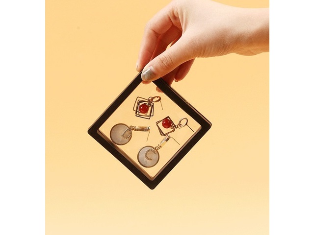 10Pcs Clear Jewellery Boxes Multi-Purpose Gift Boxes 7x7cm
