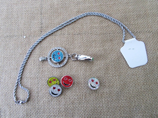 (image for) 4Sets DIY Plain Necklace Keyring Jewellery Making W/Beads