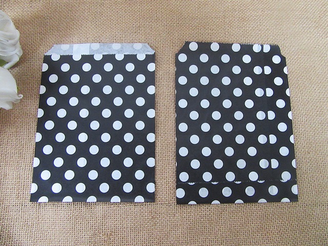 6Packs x 24Pcs Disposable Snack Bags Loot Bags Treat Bag - Polka - Click Image to Close
