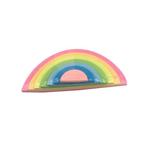 4Pcs Colorful Rainbow Sticky Message Note Memo Pad Stationary - Click Image to Close