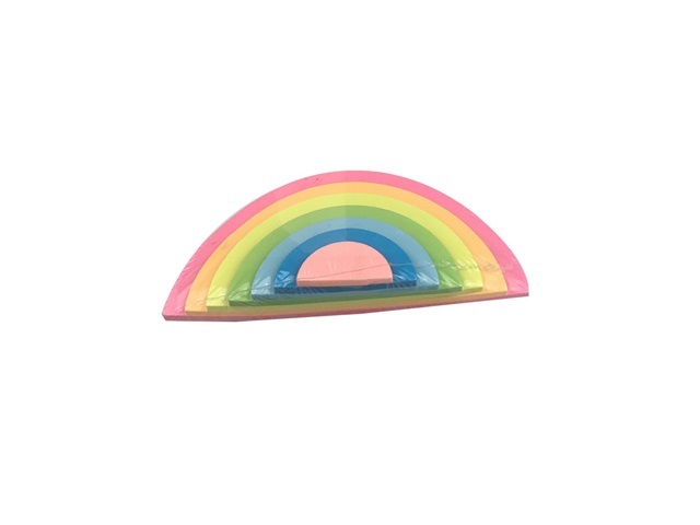 4Pcs Colorful Rainbow Sticky Message Note Memo Pad Stationary - Click Image to Close