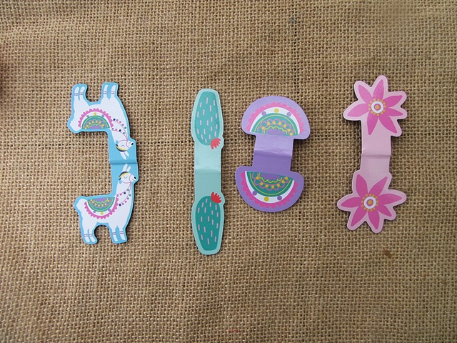 12Sheets x 4Pcs Creative Kids Page Clip Magnetic Bookmarks Book 12Sheets x 4Pcs Creative Kids Page Clip Magnetic Bookmarks Book