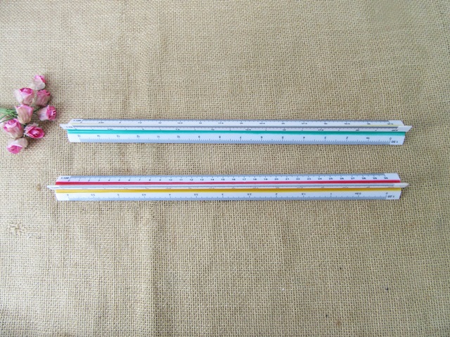 6Pcs Triangular Straight Scale Ruler Measuring Tool Mixed 6Pcs Triangular Straight Scale Ruler Measuring Tool Mixed