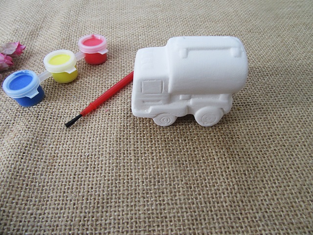 4Sets Paint Your Own Vehicle Paints Set Kids Creative DIY Painti - Click Image to Close