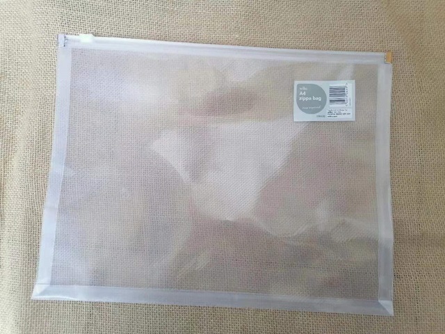 6Pcs A4 Zipper Bag Seal Document Organizer Clear Bag - Click Image to Close