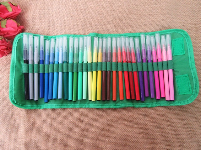 30Pcs Colorful Markers Colour Pen Office Stationery Supplies - Click Image to Close