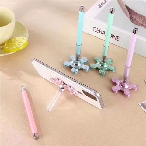 20Pcs Funny Gel Ink Pen Phone Holder Stand Office Use - Click Image to Close