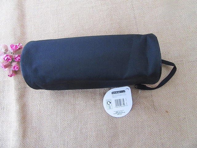 6Pcs Plain Black 2-Way Zipper Pencil Case Make Up Organizer 6Pcs Plain Black 2-Way Zipper Pencil Case Make Up Organizer