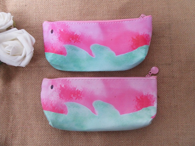 6Pcs Pink Pencil Case Zipper Bag Makeup Bag 6Pcs Pink Pencil Case Zipper Bag Makeup Bag