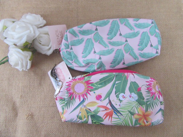 6Pcs Leaf Design Pencil Case Zipper Bag Makeup Bag 6Pcs Leaf Design Pencil Case Zipper Bag Makeup Bag