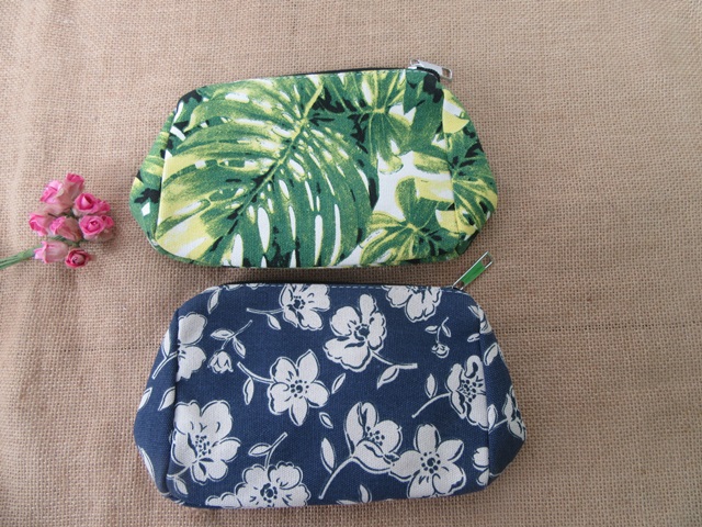 6Pcs Flower Leaf Pencil Case Zipper Bag Makeup Bag Mixed 6Pcs Flower Leaf Pencil Case Zipper Bag Makeup Bag Mixed