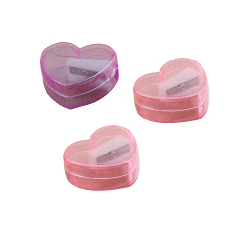 12Packs x 3Pcs Heart Pencil Sharpener Home Office Wholesale - Click Image to Close