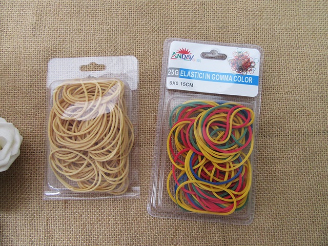 6Packs Multi-Purpose Various Usage Rubber Bands 2mm Wide - Click Image to Close