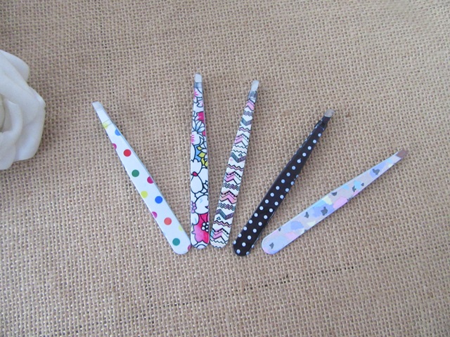 3Pcs Flat Tip Eyebrow Tweezers Facial Hair Plucker Puller Tool