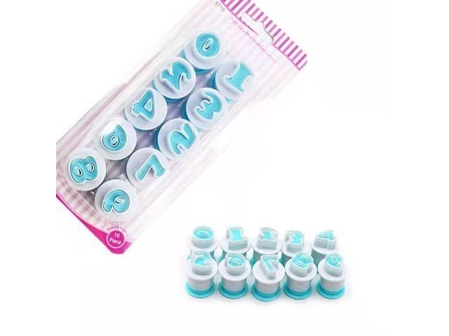 1Set x 10 Numbers Easy Push Biscuit Cake Cookie Cutter Mould