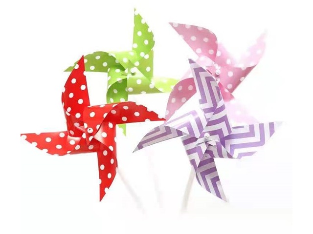 6Packs x 6Pcs Exciting Paper Windmills Kids Outdoor Toy