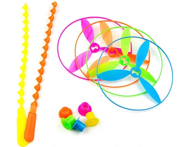 40Pcs Helix Flyer Frisbee / Flying Saucer Great Toys Mixed - Click Image to Close