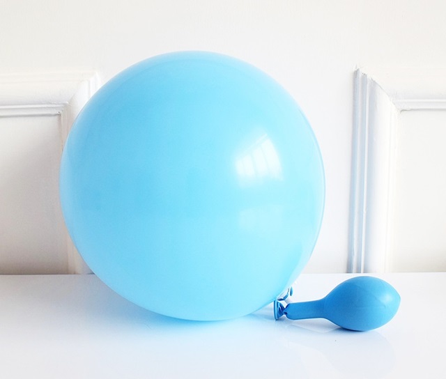 100Pcs Baby Blue Natural Latex Balloons Party Supplies 30cm - Click Image to Close