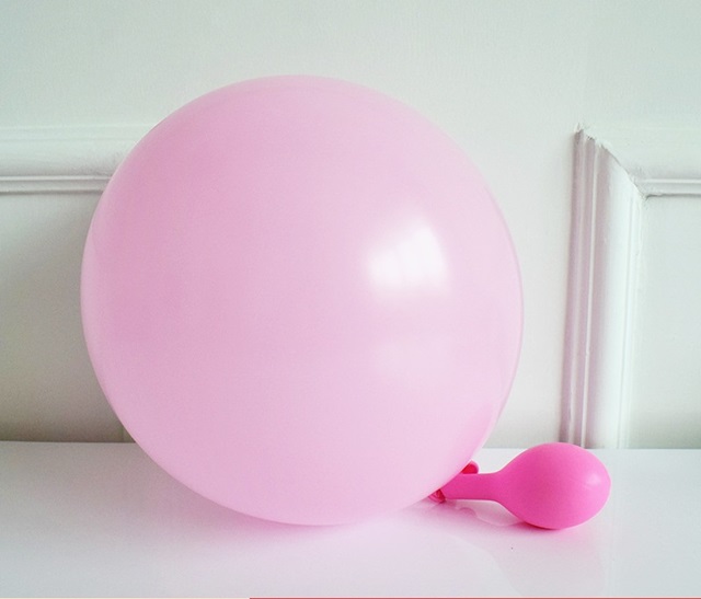 100Pcs Baby Pink Natural Latex Balloons Party Supplies 30cm - Click Image to Close