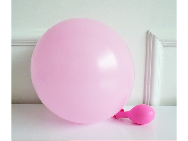 100Pcs Baby Pink Natural Latex Balloons Party Supplies 30cm