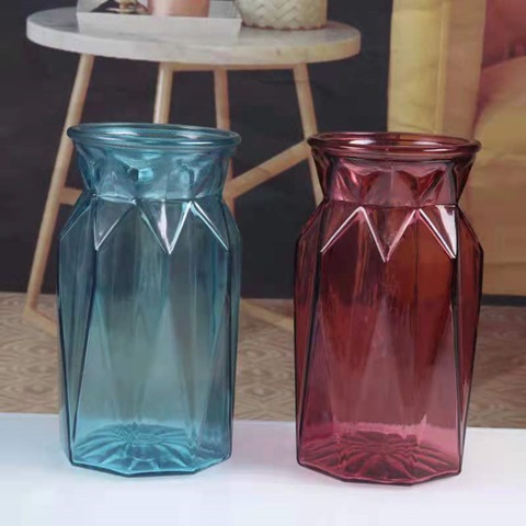 30Pcs Clear Colored Glass Vases Home Wedding Party Garden 17.5cm - Click Image to Close