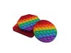 6Pc Funny Rainbow Push Pop Bubble Fidget Toy Pop It Game Assorte