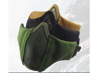 1Pc Airsoft Metal Steel Mesh Mask Protective Half Face Mask For