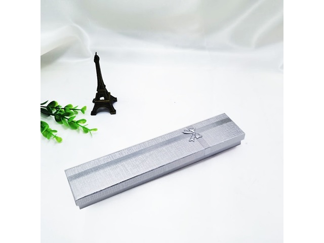 12Pcs Silvery Bracelet Necklace Gift Boxes w/Bowknot Top