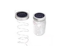 6Pcs Handle Mason Jar Solar Lights Fairy Lights Courtyard Home G